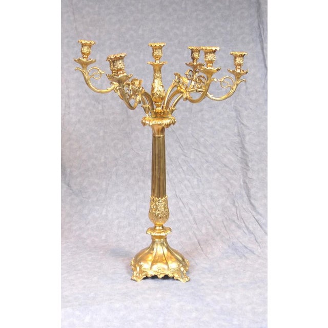 Gilt Classic Candleholders from Paul Storr, Set of 2 For Sale - Image 3 of 12