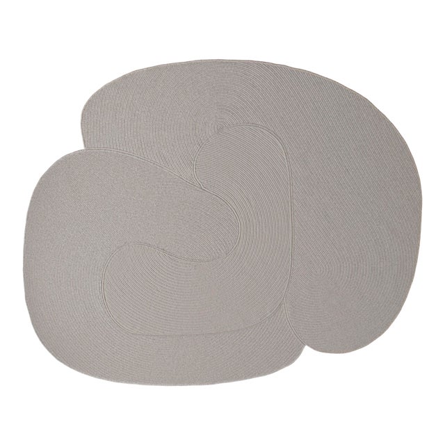 Riff Rug, 8x10ft, Natural, From Souda, Braided, Coiled Wool Area Rug For Sale