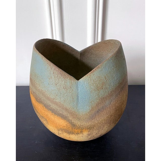 Ceramic Vase Vessel by British Studio Potter John Ward For Sale - Image 9 of 17