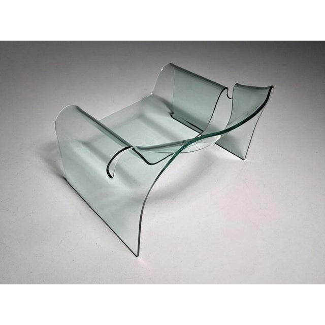 1980s Glass Ghost Chair by Cini Boeri for Fiam Italy, 1980s For Sale - Image 5 of 10