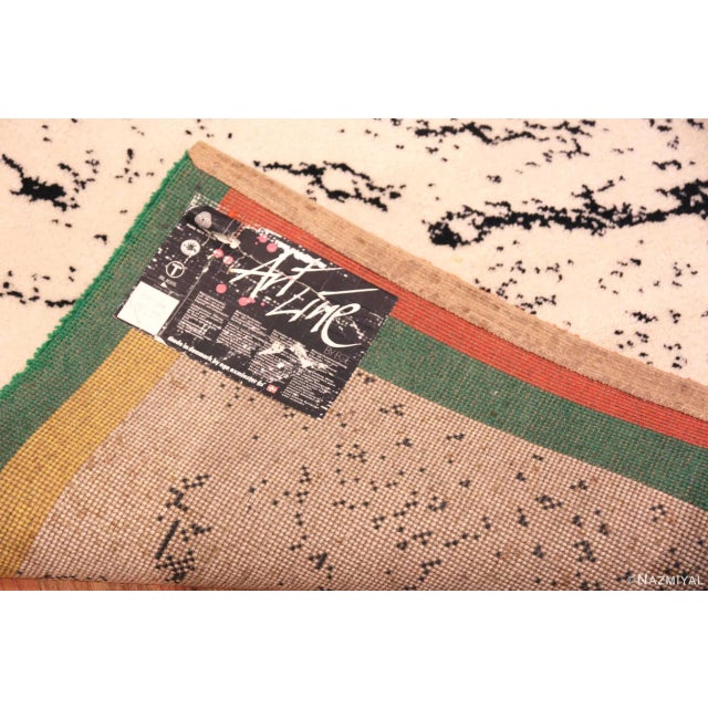 Textile Nazmiyal Collection Vintage Scandinavian Ege Art Rug Named “Hurricane” For Sale - Image 7 of 7