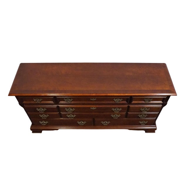 Stanley Furniture American Heritage Collection Mahogany Traditional Style 66" Triple Dresser 172-13-05 For Sale - Image 9 of 13