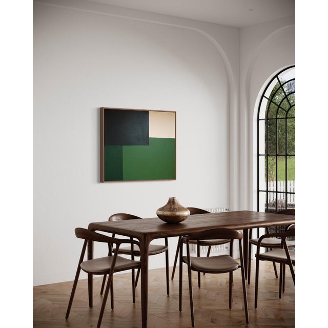 Bodasca, Minimalist Abstract Green Composition, 2026, Acrylic on Canvas For Sale - Image 10 of 15