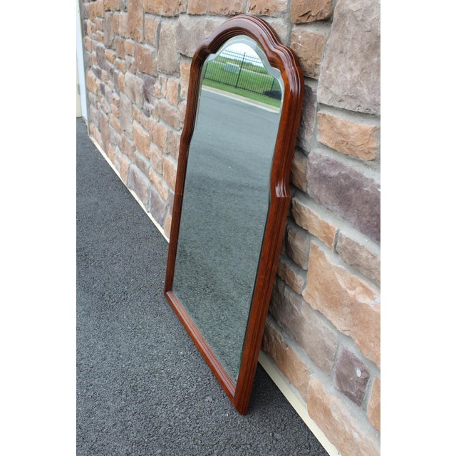 Pennsylvania House Mahogany Beveled-Edge Mirror For Sale - Image 11 of 14