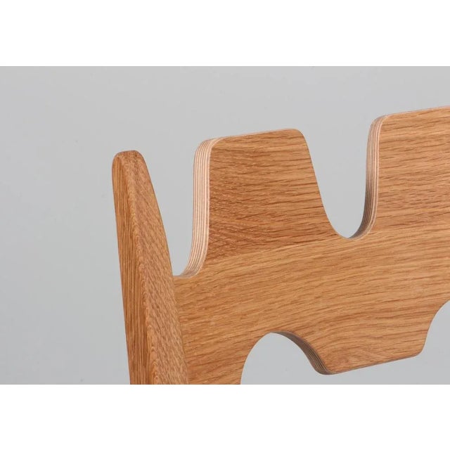 Model Razorblade Oak Dining Chair by Henning Kjærnulf, Denmark, 2023 For Sale - Image 4 of 10