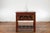 Chinese Red Lacquered Console Table with Hand Carved Drawers & Geometric Shelf For Sale - Image 9 of 12
