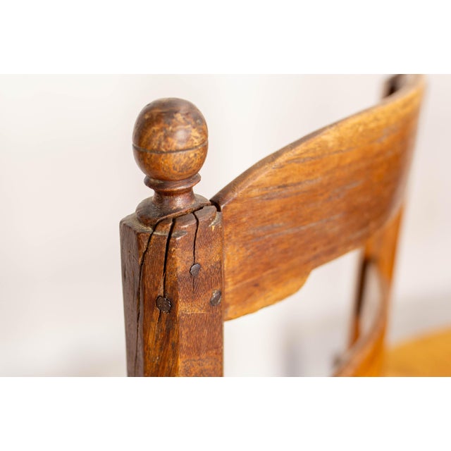 French Straw and Elm Chairs, Late 19th Century, Set of 8 For Sale - Image 18 of 18