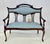 Antique Classical Mahogany Lyre-Back Settee For Sale - Image 16 of 16