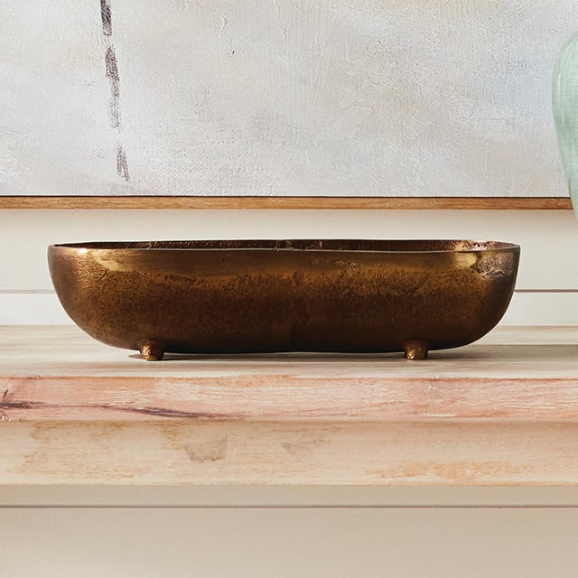 Brandon Narrow Decorative Bowl Small For Sale In Chicago - Image 6 of 6