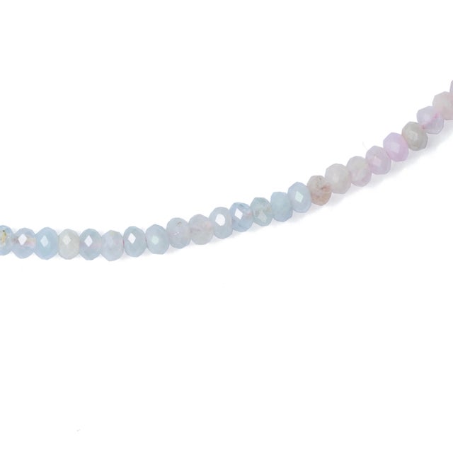 Candy Morganite 14k Gold Necklace For Sale - Image 4 of 6