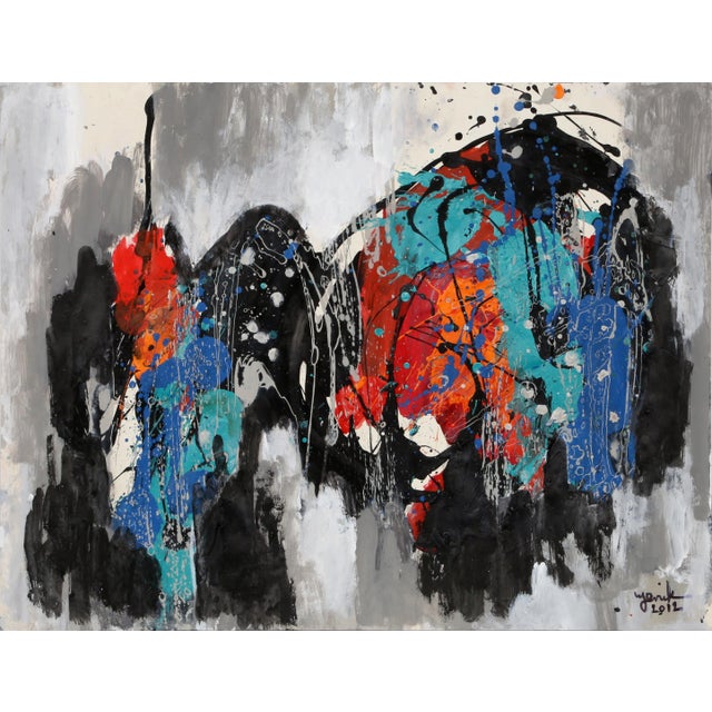 Jenik Cook, Untitled 11, Acrylic on Paper For Sale