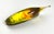 Catherine Vamvakas Lay — Abstract Biomorphic Colored Hand-Blown Glass with Bronze Cradle (Signed) Dimensions: 10” W × 2.6”...