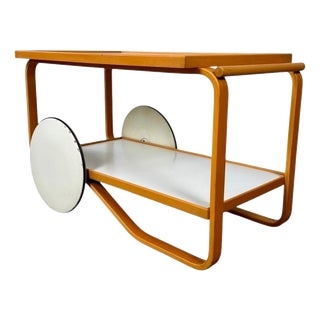 Vintage Model 901 Serving Cart by Alvar Aalto for Artek, 1960s For Sale