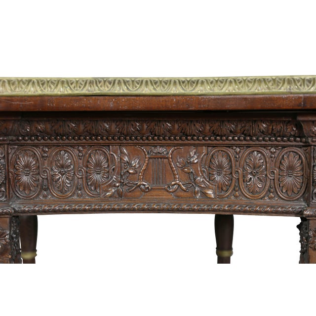George III Style Carved Mahogany Serving Table For Sale - Image 10 of 13