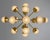 Brass Molecule Chandelier, Oval 17 Light Sputnik Pendant by Schwung For Sale - Image 10 of 12