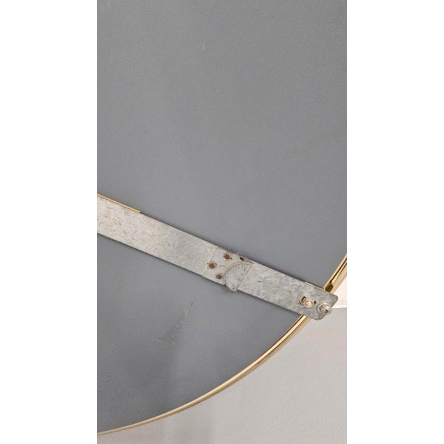 1960s Italian Brass Wall Mirror, 1960s For Sale - Image 5 of 6