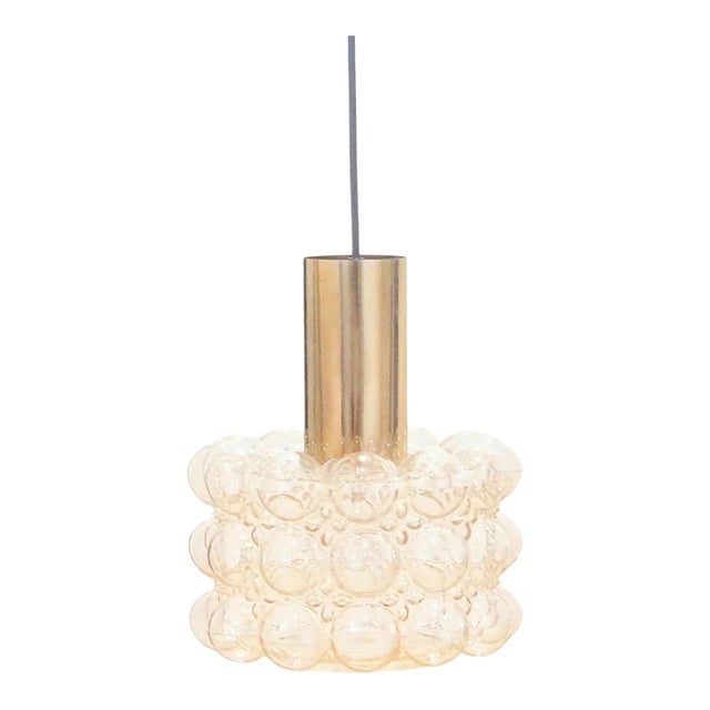 Mid-Century Bubble Glass Ceiling Light/Pendant by Helena Tynell for Limburg, Germany, 1960s For Sale