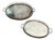 1970s Brass Golden Nesting Trays - a Pair For Sale