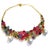Bochic "Capri" Vintage Ruby, Amethyst, Sapphire & Pearl Necklace 18K Gold & Silver For Sale - Image 10 of 18