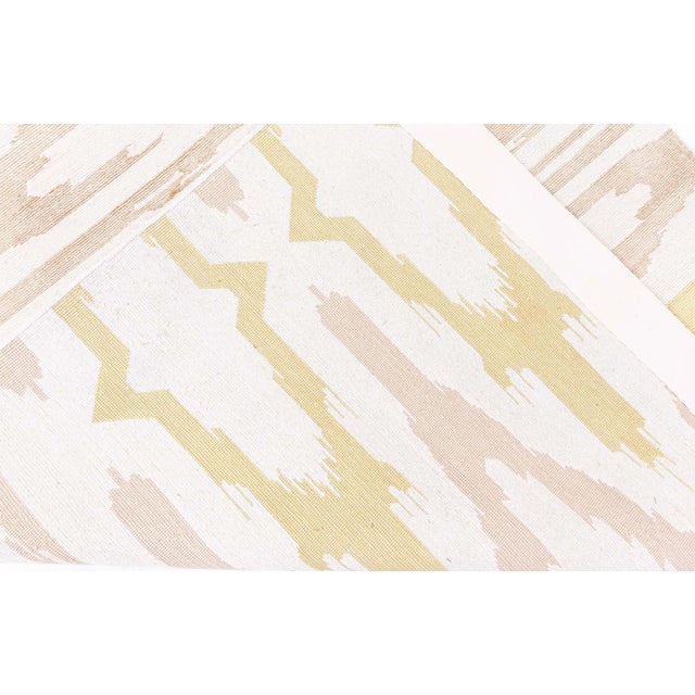 Early 21st Century Modern Chevron Design Hand-Knotted Silk Runner by Doris Leslie Blau For Sale - Image 5 of 5