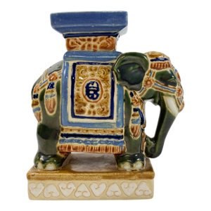 Vintage Ceramic Elephant Stand or Riser