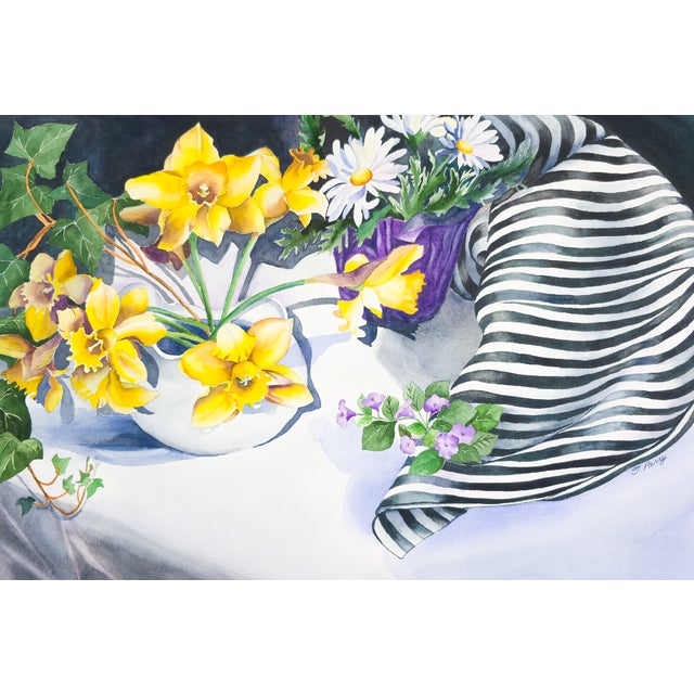 Why This Work Matters Parry gives the traditional spring bouquet a striking modern edge, pairing radiant daffodils and...