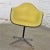 Mid 20th Century Eames Pac Yellow Padded Swivel Armchair W/Gray Fiberglass Shell & Aluminum Base For Sale - Image 5 of 12