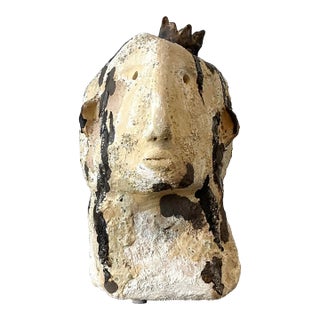 Vintage Original Studio Pottery Bust For Sale