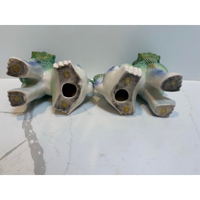 Vintage Chinoiserie Foo Dogs - A Pair For Sale - Image 11 of 12