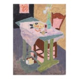 'Interior' by Victor Di Gesu, Paris, Louvre, Salon D'Automne, Los Angeles County Museum of Art, San Francisco Art Assocation, Carmel For Sale