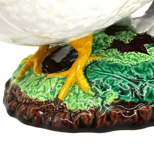 A George Jones Majolica Cobalt Centerpiece Bowl With Doves, English, Ca. 1870 For Sale - Image 10 of 12