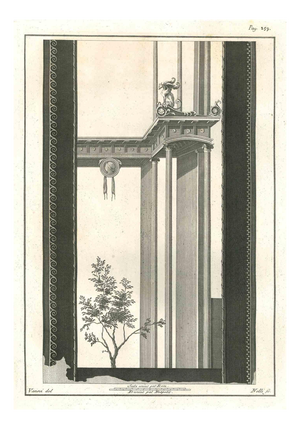 Carlo Nolli, Ancient Roman Fresco, Original Etching, 18th-Century