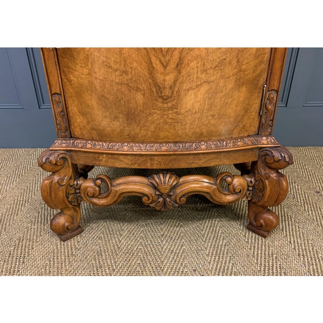 Tall Burr Walnut Pedestal Cupboards, 1910, Set of 2 For Sale - Image 14 of 18