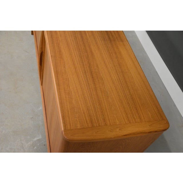 Wood 1960s Danish Modern Teak 66” Takbour Door Credenza For Sale - Image 7 of 10