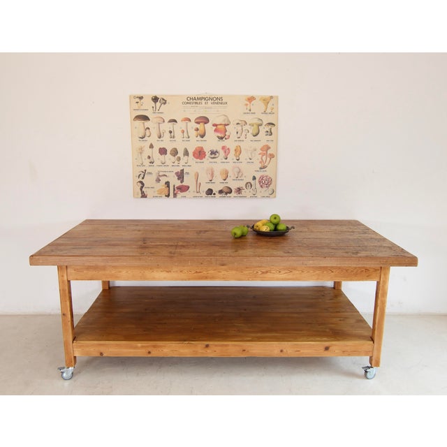 Large Vintage Worktable, 1930s For Sale - Image 6 of 18