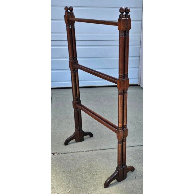 Late Victorian Mahogany Folding Quilt Rack For Sale In Washington DC - Image 6 of 8