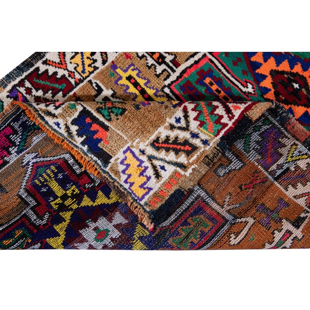 Turkish Mid-20th Century Vintage Turkish Wool Runner Rug For Sale - Image 3 of 13