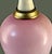 Vintage Neoclassical Italian Pink Art Glass & Marble Table Banquet Lamp For Sale - Image 9 of 12