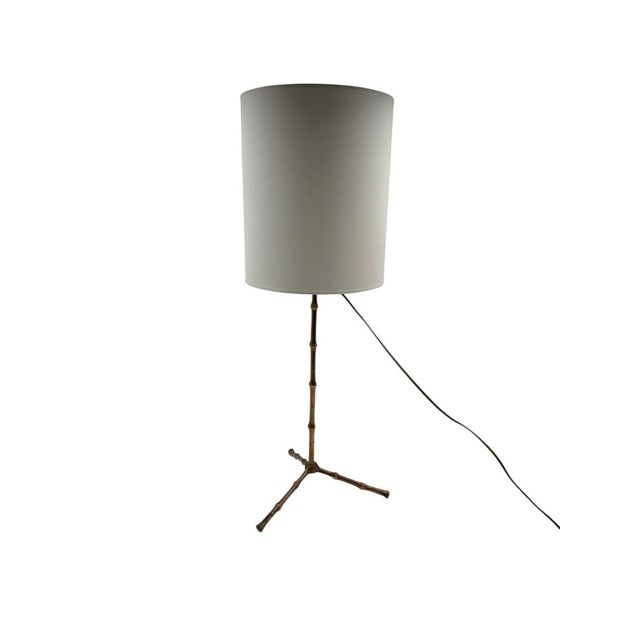 Hollywood Regency Bamboo-Shaped Table Lamp from Maison Jansen, France, 1970s For Sale - Image 10 of 10