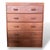 A handsome mid-century oak chest of drawers featuring classic panelled side construction and clean, understated lines...