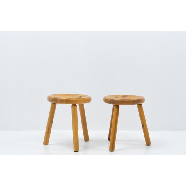 Mid-Century Modern Sauna Stools by Bertel Gardberg for Artek, Finland, 1970s, Set of 2 For Sale - Image 3 of 12