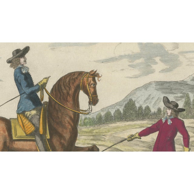 Georg Simon Winter von Adlersflügel, Baroque Dressage Horse in Collection, 1678, Print For Sale - Image 4 of 9