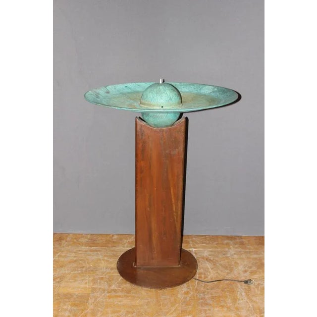 Iron and Copper Fountain by Tom Torrens, 1990 For Sale - Image 4 of 11