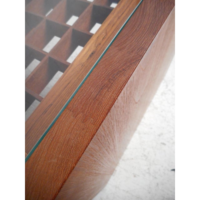 Mid 20th Century Danish Lattice Top End Tables by Komfort - 2 Pieces For Sale - Image 12 of 12