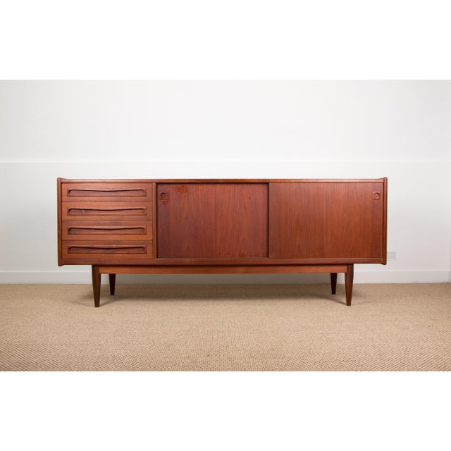 Danish Teak Sideboard by Johannes Andersen for Skaaning Mobelfabrik, 1960 For Sale - Image 10 of 18