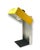 Black Space Age Yellow Cubic Table Lamp, Italy, 1970s For Sale - Image 8 of 18