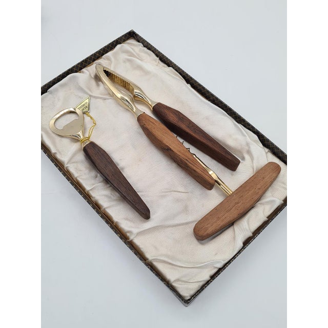 An elegant, original bar set manufactured in West Germany in the 1960s. The set is preserved in its original gift box...