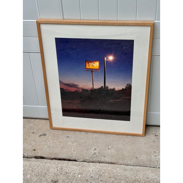 Jack Kotz “Pig Sign” Framed Photograph For Sale - Image 4 of 9