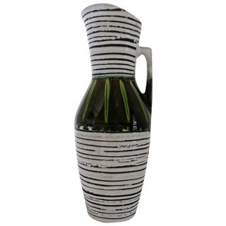 West German Vase With Handle For Sale