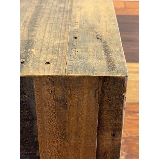Brown West Elm Emmerson Reclaimed Wood Dining Bench For Sale - Image 8 of 12